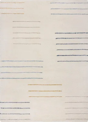 Productafbeelding van 200x290 cm Tapijt, geometrisch patroon, Dottie, blauw/meerkleurig