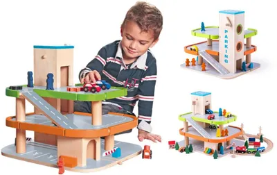 Produktbild von Woody Woody Holzgarage mit Aufzug 90083