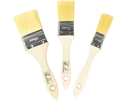 Produktbild von Pinselset 3-teilig natur 25, 35 und 50 mm