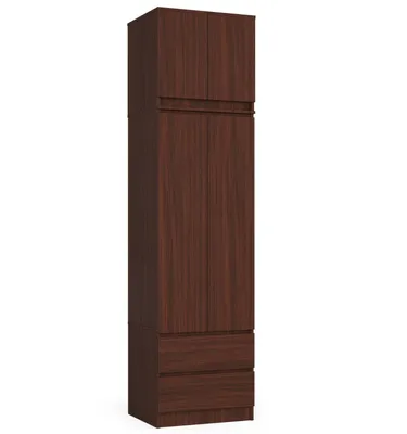 Obrázok produktu pre AKORD Furniture Factory SP0PSZNADS60VEN, Wenge, Skriňa, 2 police/políc, 2 dvere/dverí, Matný, dvere s pántmi