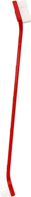 Image de Brosse à dents pour chiens réversible 17 cm rouge