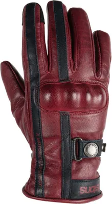 Image de Gants de moto Helstons Tinta pour femme, rouge, 6