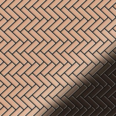 Zdjęcie produktu dla ALLOY Herringbone-CM Metalowa mozaika z miedzi walcowana miedziana 0,85 m2