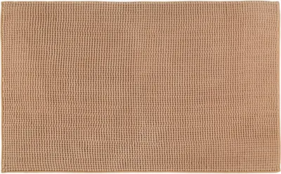 Produktbild von GÖZZE Chenille Badteppich superweicher saugfähiger rutschfester Mikrofaser-Badvorleger Marone Braun 70 x 120 cm
