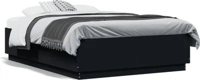 Immagine prodotto di vidaXL Struttura del letto nera 120x190 cm in materiale ligneo