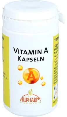 Zdjęcie produktu dla ALLPHARM Witamina A 2500 j. E. przyczynia się do prawidłowego widzenia, 100 kapsułek