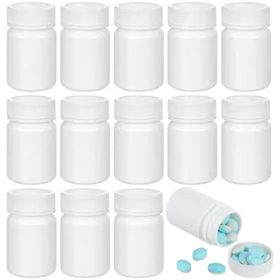 Produktbild von Pillendose Reise 20 Stück Weiß 6.8x4x4cm 50ml