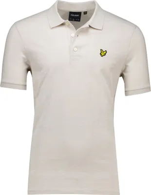 Produktbild von Lyle & Scott Slub Polo Creme Baumwolle Jersey