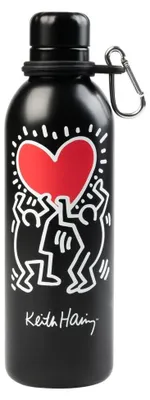 Zdjęcie produktu dla Erik Editores Keith Haring Hot&cold 500ml metalowa butelka przezroczysta przezroczysta jeden rozmiar