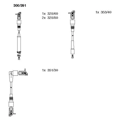 Produktbild von BREMI Zündleitungssatz Zündkabelsatz 300/391