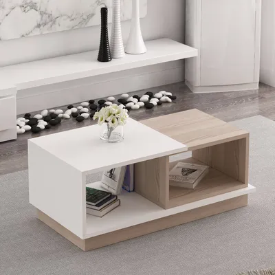 Immagine prodotto di Skye Decor, Viyana - White, tavolini da caffè, bianco, 90 x 36 x 45 cm