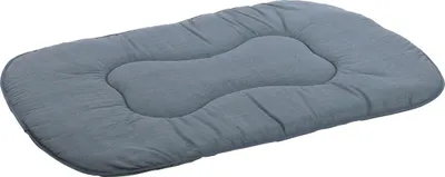 Produktbild von Flamingo Kissen Firenze dünn oval blau für Hunde, Maße: 97 x 61 x 3 cm