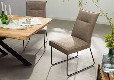 Produktbild von MASSIVMOEBEL24 Polsterstuhl 51x61x92 taupe SEATTLE #111