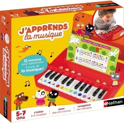 Image de Jeu Musical J'APPRENDS LA MUSIQUE 2024, NATHAN, Apprentissage Ludique, Sans Solfège, 5+ Ans