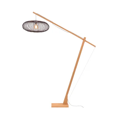 Produktbild von GOOD&MOJO - Stehleuchte Cango - Bambus/Schwarz - 175x60x207cm für Wohnzimmer, Schlafzimmer