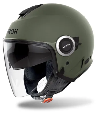 Immagine prodotto di Casco jet AIROH Helyos verde militare opaco taglia M