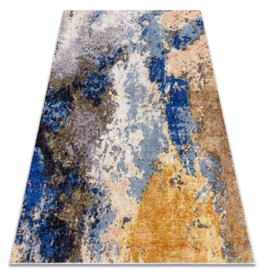 Image de Tapis lavable MIRO 51774.802 Abstraction antidérapant - bleu / beige bleu 140x190 cm