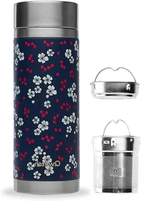 Produktbild von Isolierte Teekanne - Warm und kalt - 400 ml - Blau - Edelstahl