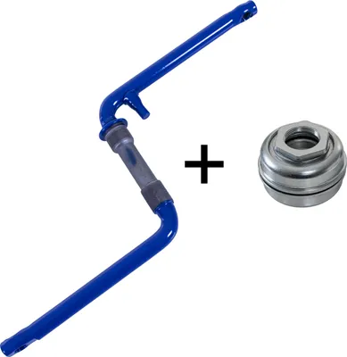 Immagine prodotto di Pedivella per BMX deTox da 170 mm, 20 pollici, monopezzo, blu, con movimento centrale US-BB