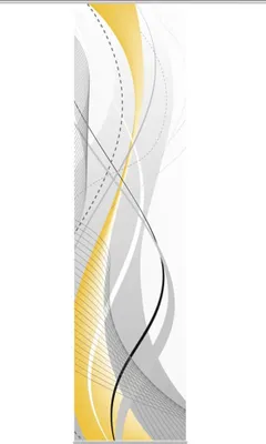 Produktbild von Schiebegardine Digitaldruck Carlisle gelb 60x245 cm