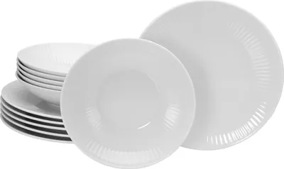 Obrázok produktu pre CreaTable, 21877, Valencia Weiss, Tafelservice 12-tlg, Porzellan