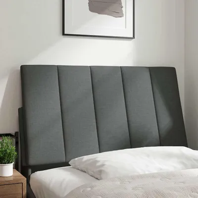 Produktbild von vidaXL Kopfteil-Kissen "Hanko" Dunkelgrau 80 cm Stoff