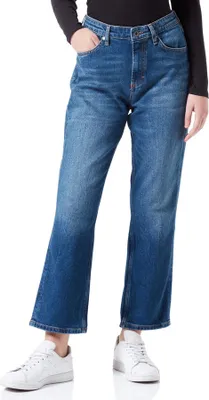 Produktbild von Marc O'Polo verkürzte Stoffhose LINDE Straight High Waist Five-Pocket aus elastischer Baumwolle