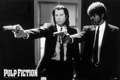 Image de Pulp Fiction - Guns - Film Movie Cinéma - Impression d'affiches - Taille 91,5x61 cm