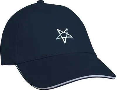 Produktbild von Baseballcap mit Einstickung Stern 68364  in versch. Farben Color - Navy