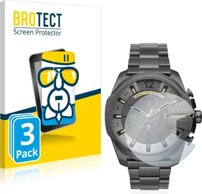 Produktbild von 3x BROTECT Schutzglas für Diesel Chronograph DZ4466 Schutzfolie Panzer Folie Glas Display Schutz klar
