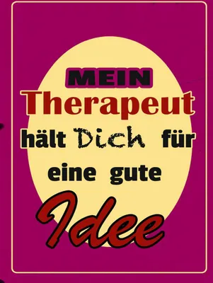 Produktbild von vianmo Holzschild 40x30 cm Therapeut hält dich für gute