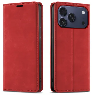 Obrázok produktu pre ETUI Z KLAPKĄ do iPhone 17 Pro | 18 Pro Zamykane Magnetyczne Skórzane Szkło