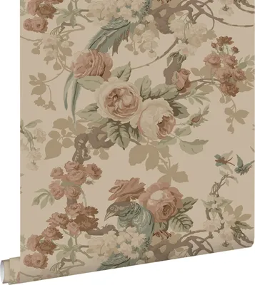 Obrázek produktu pro ESTAhome tapeta květiny a ptáci béžová 50 x 900 cm