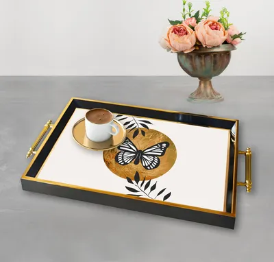 Produktbild von Evila Originals, TPA9835, Tablett, Mehrfarbig, 100 % GLAS, 50 x 29 x 3,5 cm
