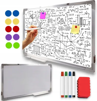 Obrázek produktu pro Bílá tabule Psací tabule 60x90cm Memo tabule Bílá tabule do kanceláře Magnetická tabule Memo tabule Prkno XXL