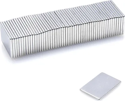 Obrázok produktu pre Neodymové magnety 15 x 10 x 1 mm N38 blokové puzdro - 10 kusov, extrémne silné, magnetické tabule, chladničky, tabule, pre domácich majstrov