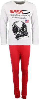 Produktbild von NASA Space Center Jugend Jungen Schlafanzug langarm Pyjama – Rot / 152