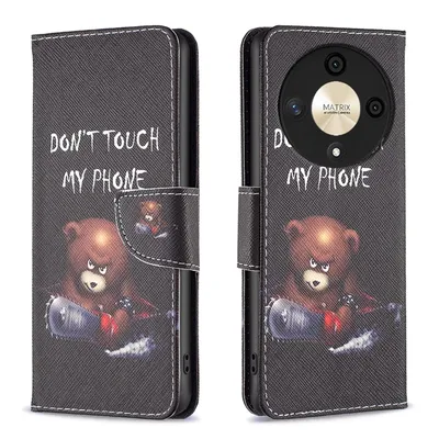 Image de Étui de protection en simili cuir pour Honor X9b / Magic 6 Lite, motif 1