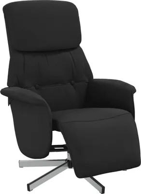 Obrázok produktu pre vidaXL Relax kreslo s podnožkou čierna látka