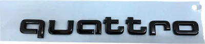 Immagine prodotto di Emblema originale Audi Black Edition quattro Emblema logo Lettering in nero