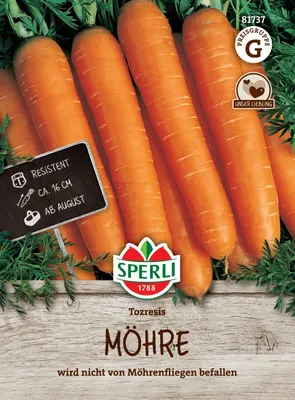 Produktbild von SPERLI Möhrensamen Tozresis F1 Daucus carota 5-6 lfd. Meter