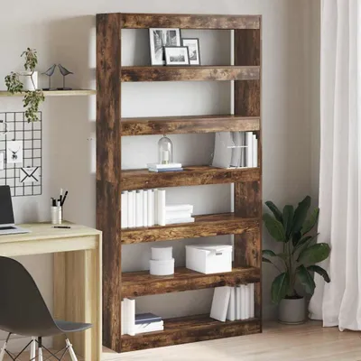 Immagine prodotto di Mensole a parete - Scaffali per libri - Mensole da parete - Scaffali portaoggetti - Scaffali espositivi - 6 ripiani - Legno effetto noce