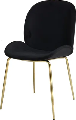 Produktbild von Stuhl Charlize 100 2er-Set Schwarz / Messing