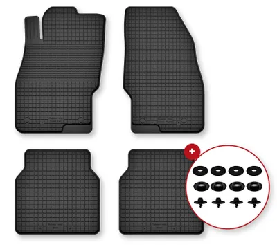 Zdjęcie produktu dla Dywaniki gumowe do Nissan Pathfinder 2005-2010 – 4 szt., czarne, dobierane – Wielganizator Semi-Universal
