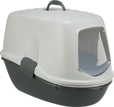 Produktbild von TRIXIE Katzentoilette Berto Top, 3tlg., mit Trennsystem - hellgrau/dunkelgrau - 39 × 42 × 59 cm