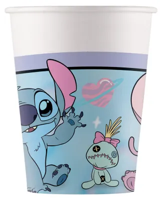 Obrázek produktu pro 8 kartonových kelímků s motivem Angela a Stitche, 200 ml –