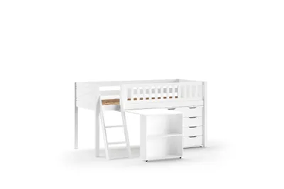 Produktbild von VIPACK - SCOTT Spielbett, LF 90 x 200 cm, mit Schreibtisch und Schubladenkommode