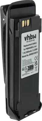 Produktbild von vhbw Akku kompatibel mit Vertex VXD720 Funkgerät, Walkie Talkie (1800 mAh, 7,4 V, Li-Ion) + Gürtelclip