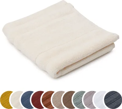Produktbild von sleepling liebling Seiftuch Luxus Bio Baumwolle, Serie Marseille, 770 gr. / m², 30 x 30 cm, , 60 Grad, saugstark, schnelltrocknend, creme