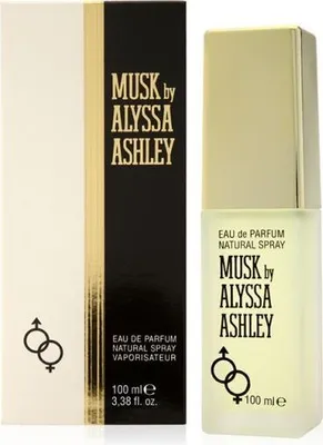 A product shot of a perfume bottle and its packaging.